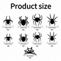 3D Black Bat & Spider Wall Stickers