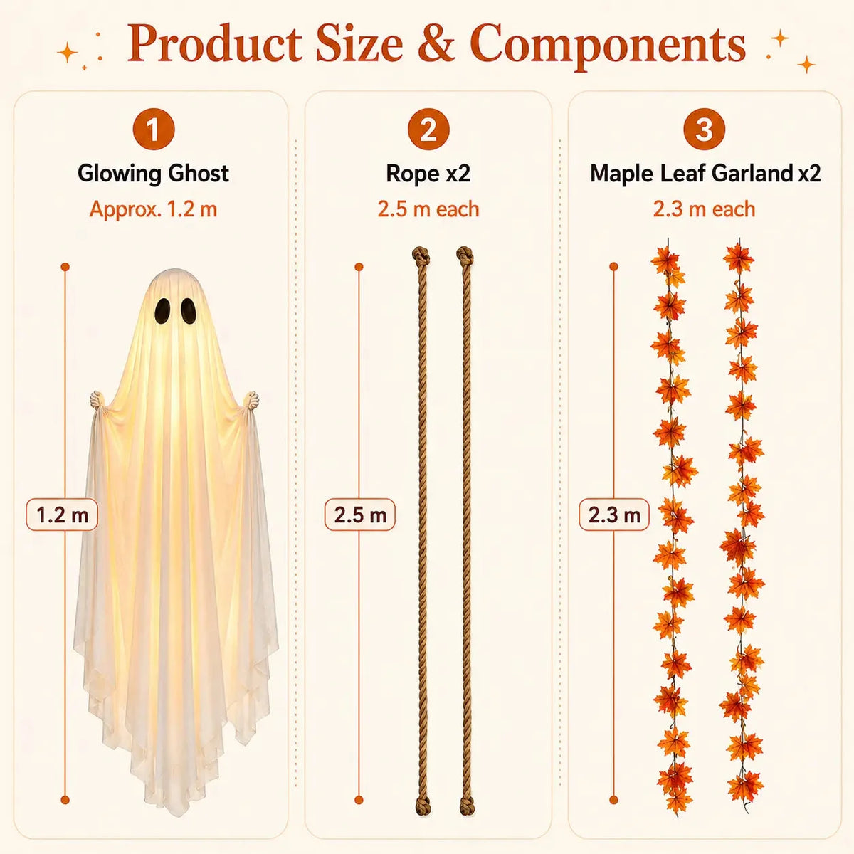 👻 Halloween Swinging Ghost Light Create A Magical Haunted Porch This Halloween 💡