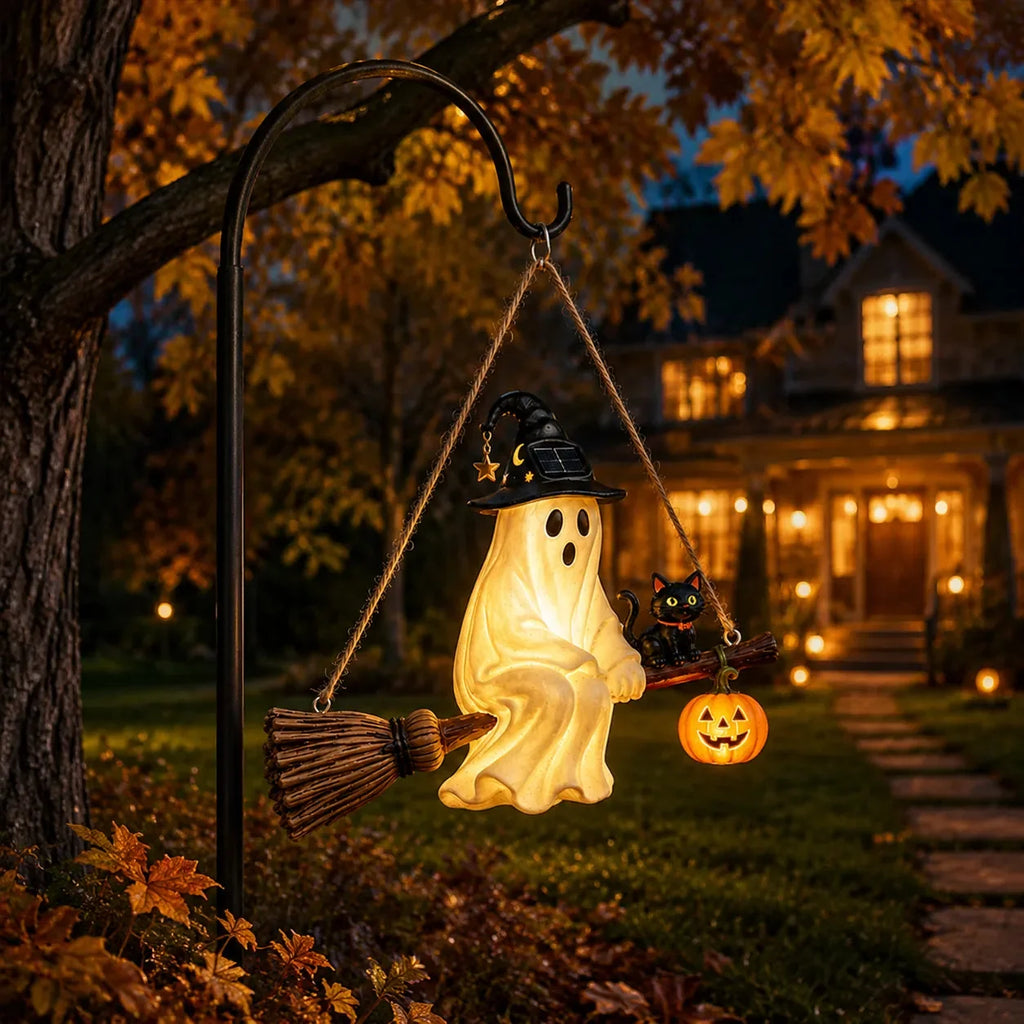Solar ghost hanging light