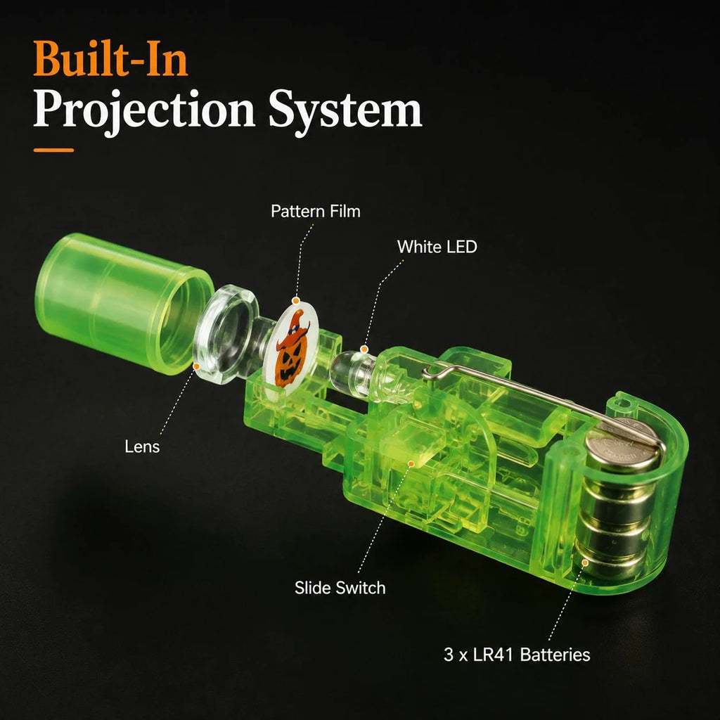 🎃 Halloween Finger Projector Lights – Mini Pattern Projector