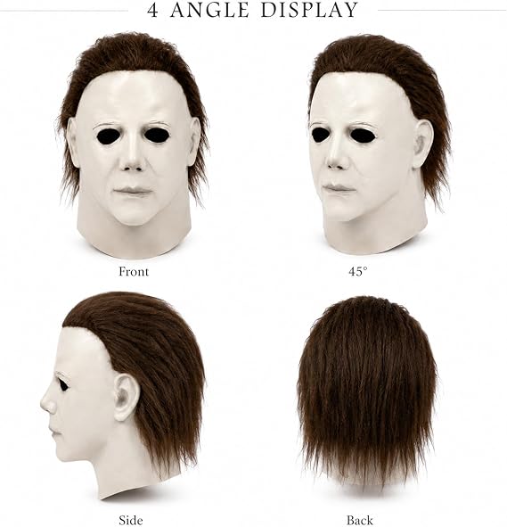 Michael Myers Mask, Halloween Mask for Adult With Classic Knife Realistic Horror, Michael Myers Costume Cosplay