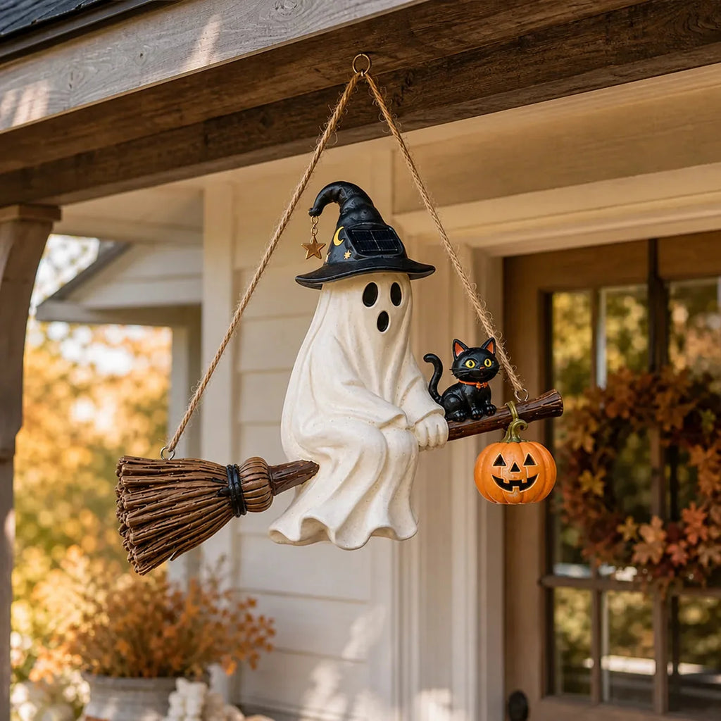 Solar ghost hanging light