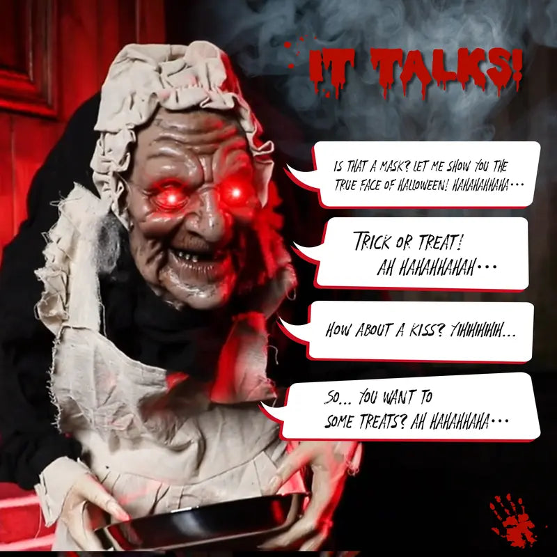 🎃 👻 Bring Your Halloween to Life with This Terrifying Animated Horror Figure!