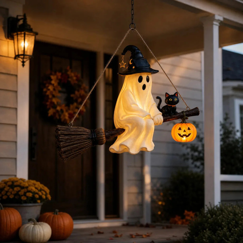 Solar ghost hanging light