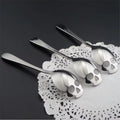 Stainless Steel coffee Scoop Skull shape dessert spoon Food grade ice cream candy tea spoon tableware Sugar Flour Shift Shaker Skull