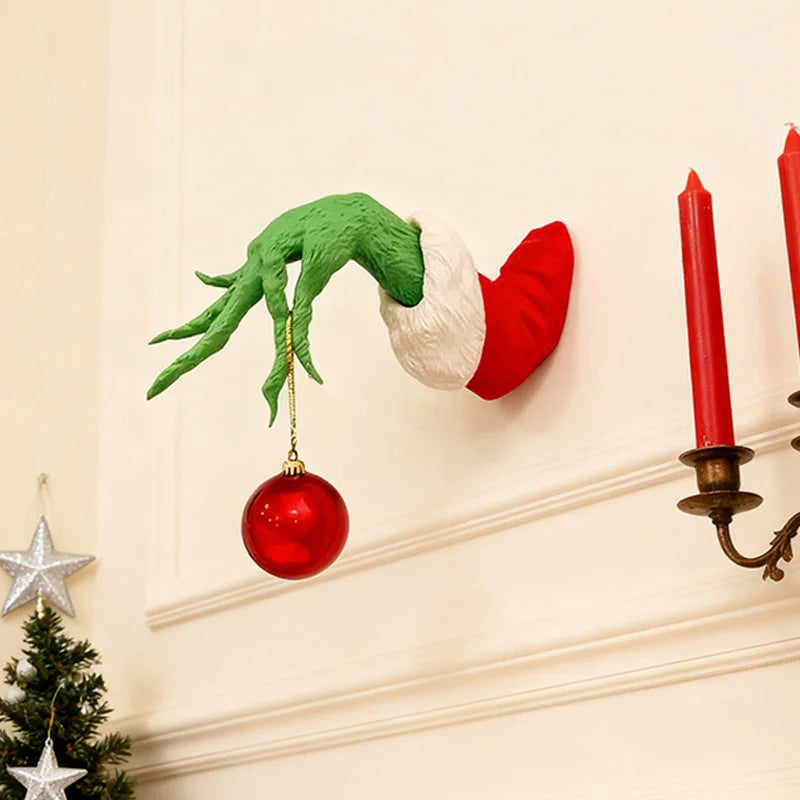 The Fairy Christmas Tree Is Decorated With Green Plush Toys Monster Arms Puppets And Fairy Christmas Trees To Decorate The Party
