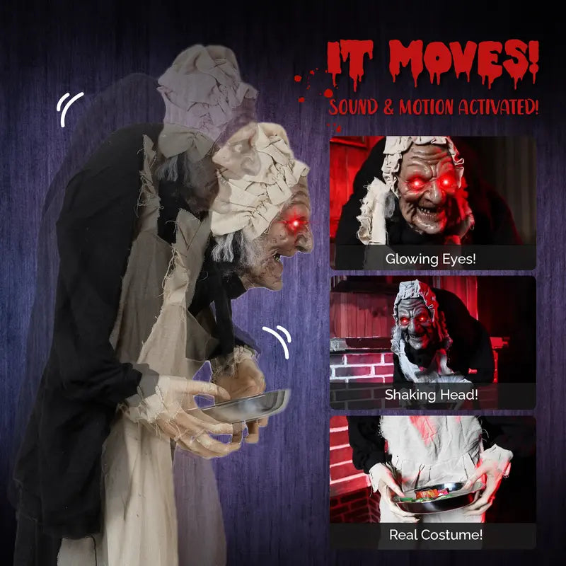 🎃 👻 Bring Your Halloween to Life with This Terrifying Animated Horror Figure!