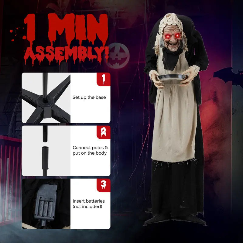 🎃 👻 Bring Your Halloween to Life with This Terrifying Animated Horror Figure!