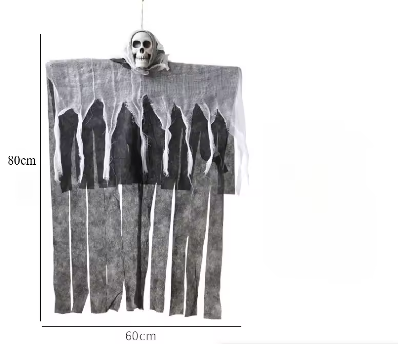 Glowing Skull Gauze Hanging Ghost