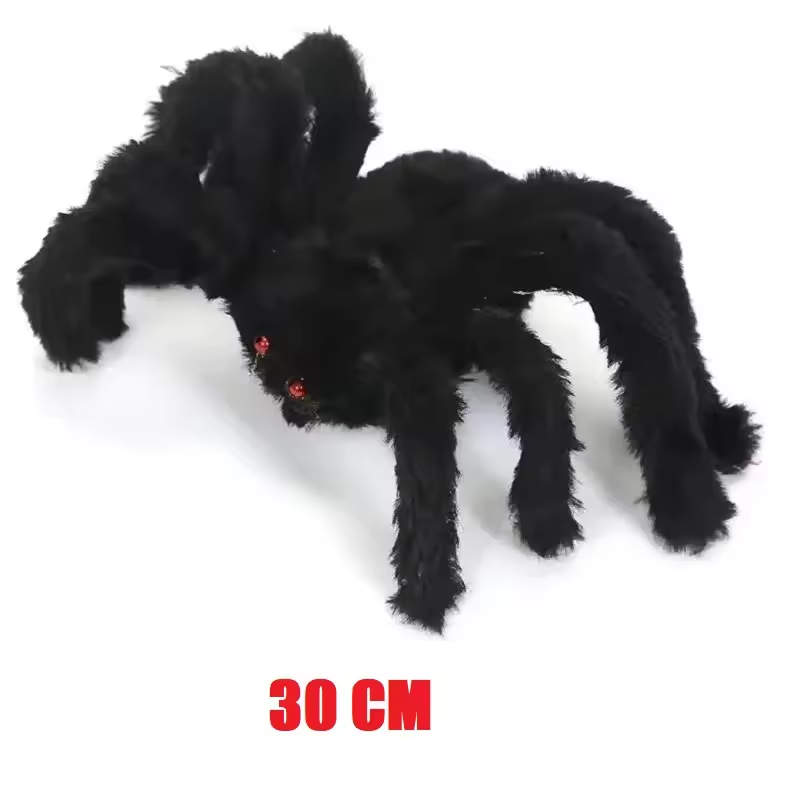 Giant Plush Halloween Spider Decoration
