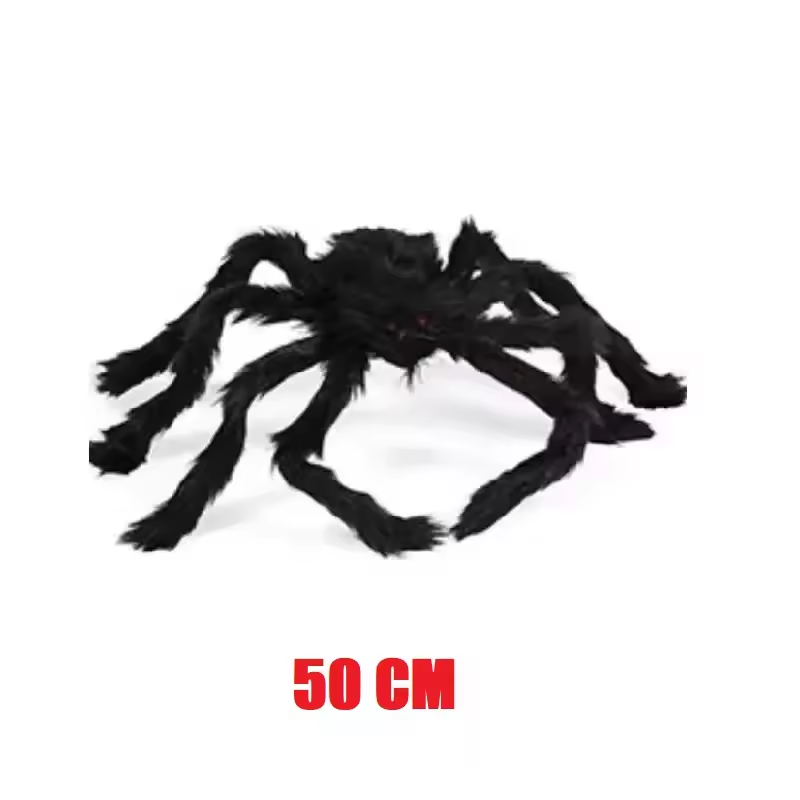Giant Plush Halloween Spider Decoration