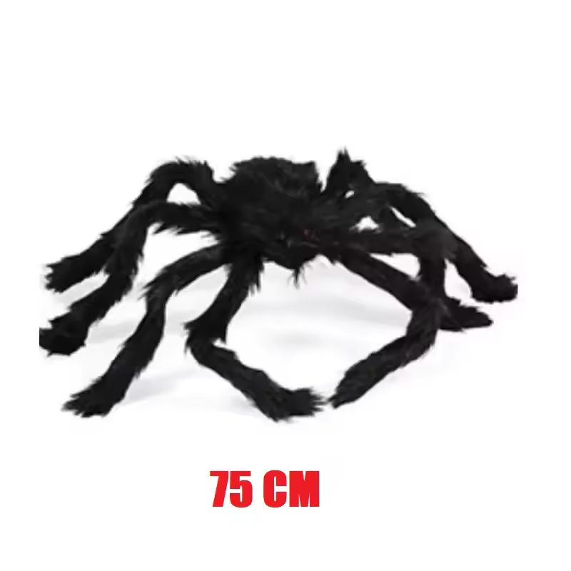 Giant Plush Halloween Spider Decoration