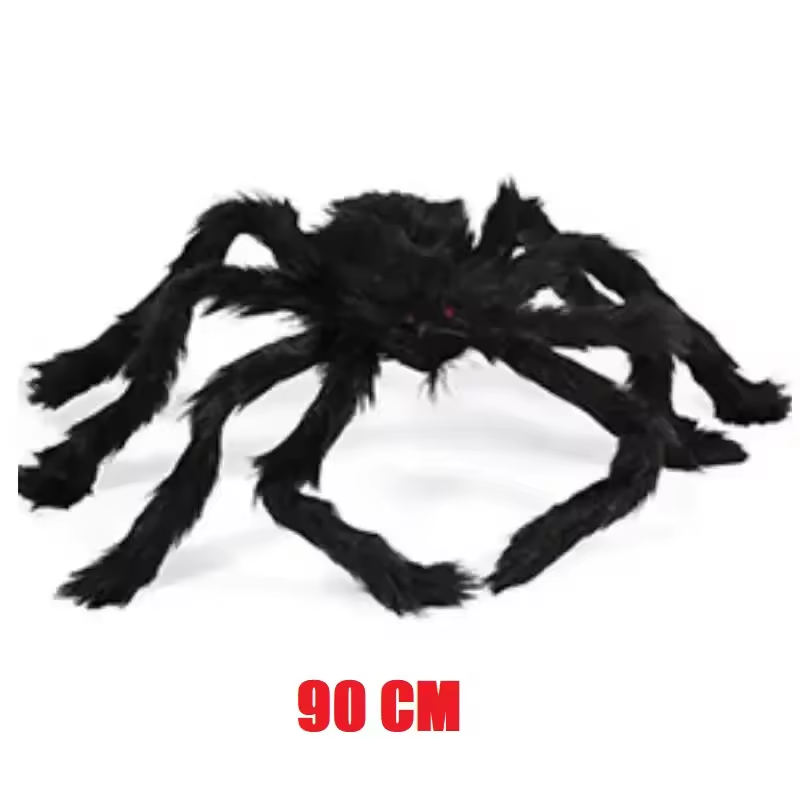 Giant Plush Halloween Spider Decoration