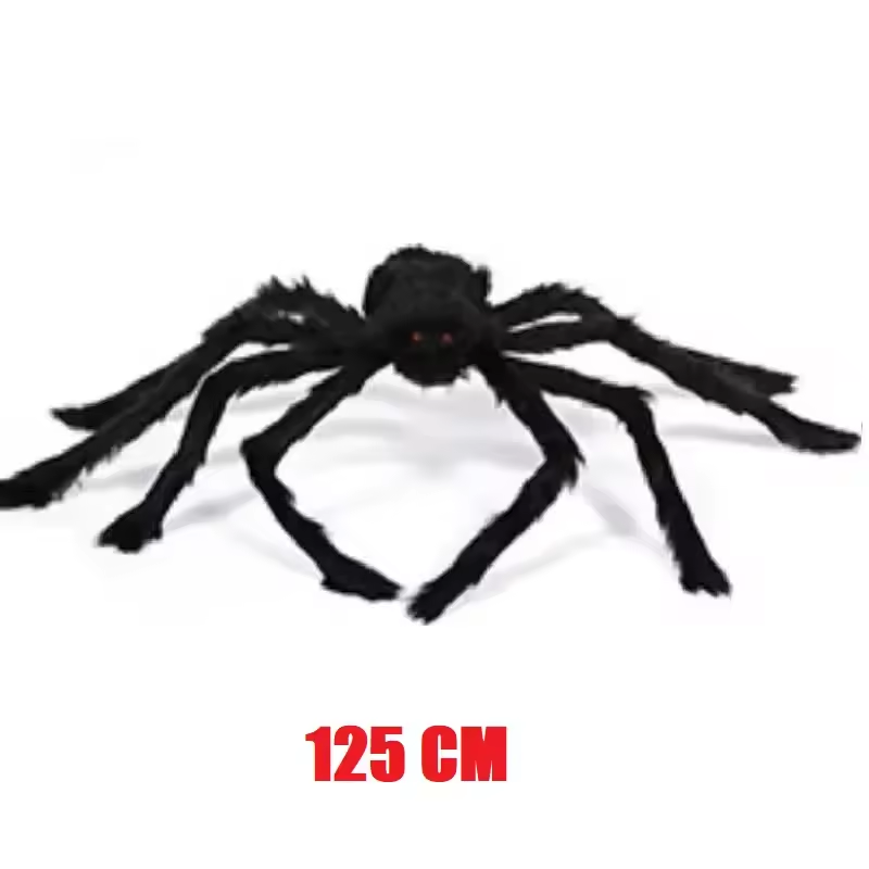 Giant Plush Halloween Spider Decoration