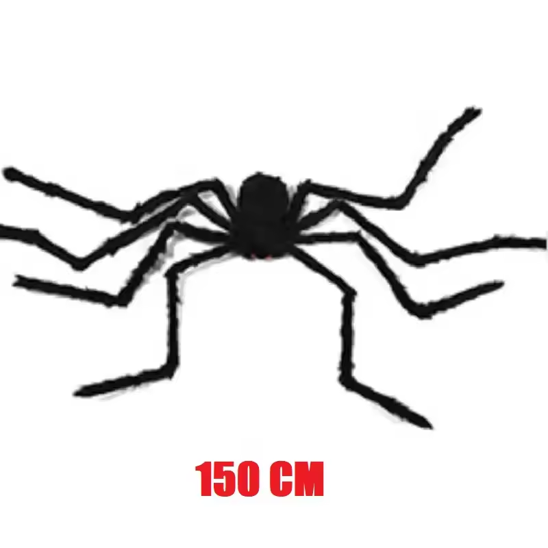 Giant Plush Halloween Spider Decoration