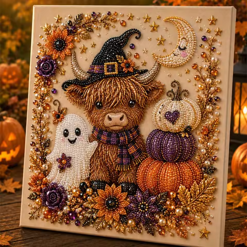 Halloween Ghost Pearl Art Kit