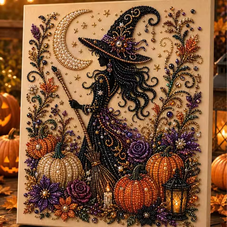 Halloween Ghost Pearl Art Kit
