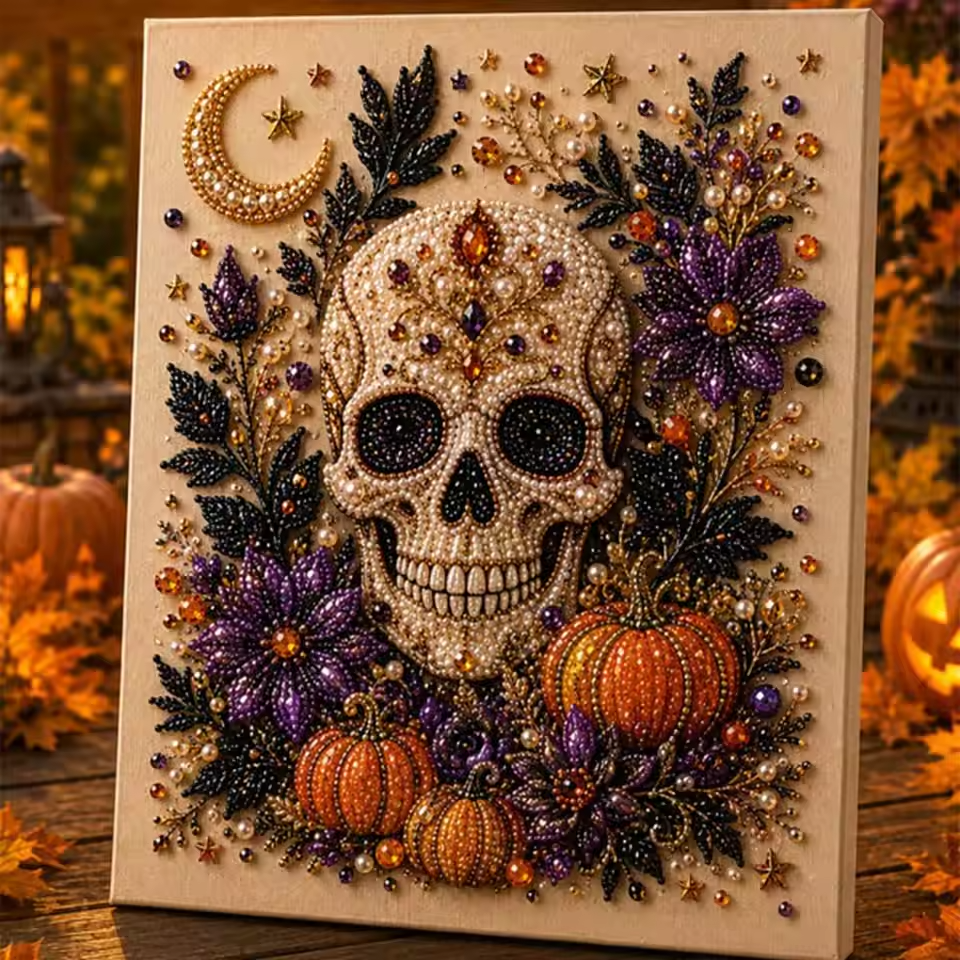 Halloween Ghost Pearl Art Kit