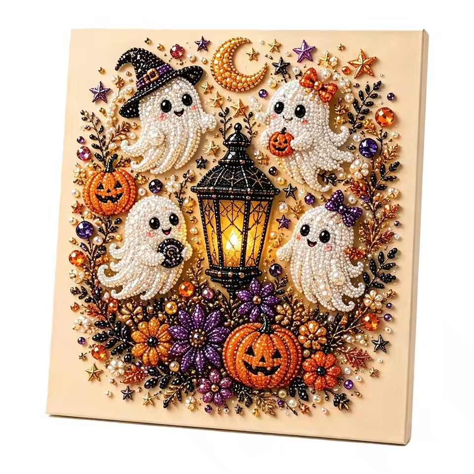 Halloween Ghost Pearl Art Kit