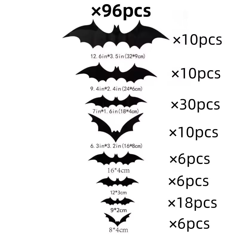 3D Bat Wall Decorations