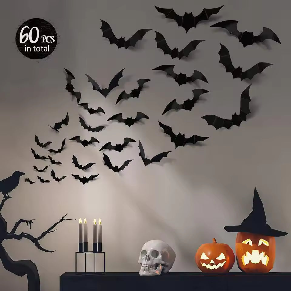 3D Bat Wall Decorations