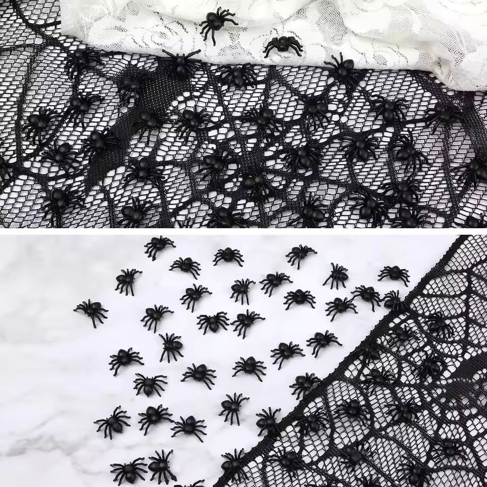 Lifelike Black Spider Party Decorations