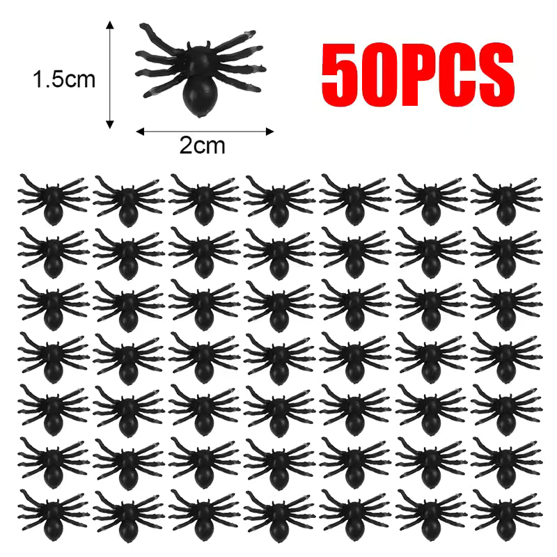 Lifelike Black Spider Party Decorations