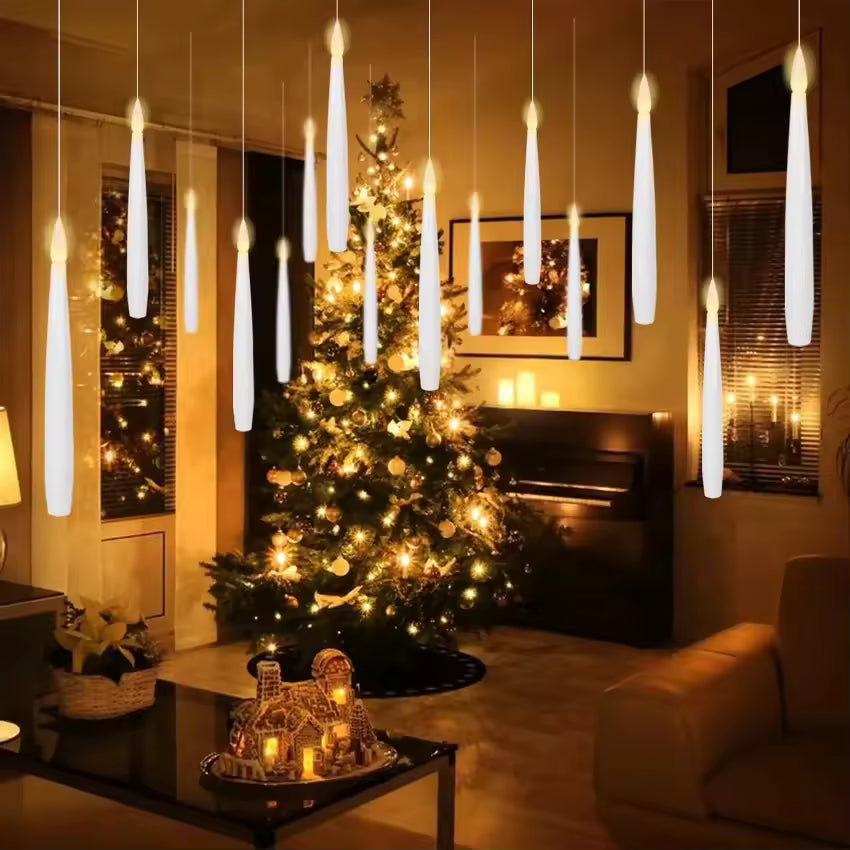 Floating Flameless Candles with Wand Remote