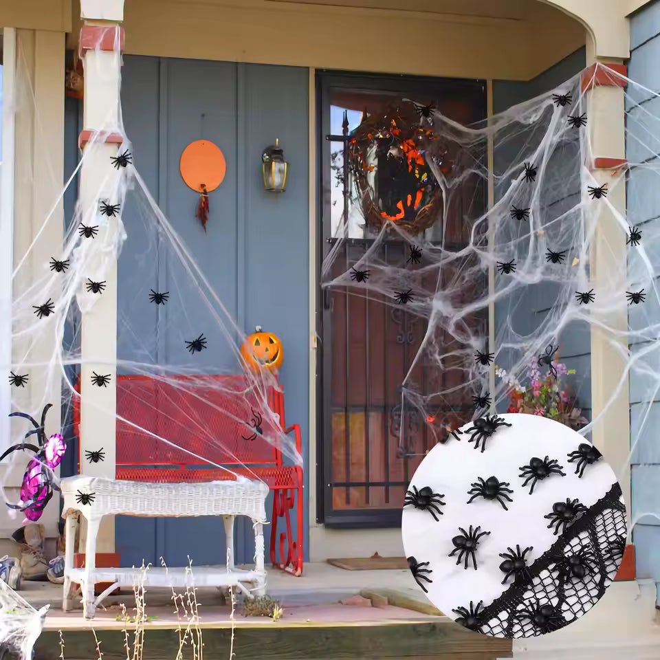 Lifelike Black Spider Party Decorations