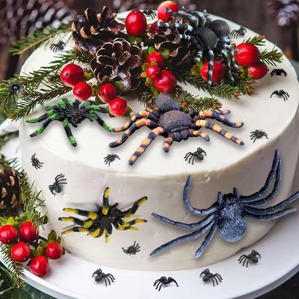 Lifelike Black Spider Party Decorations
